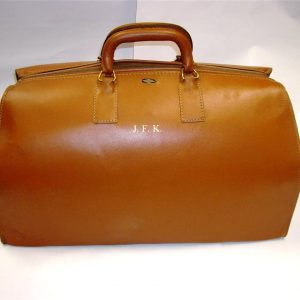 John F Kennedy Leather Travel Bag Case JFK
